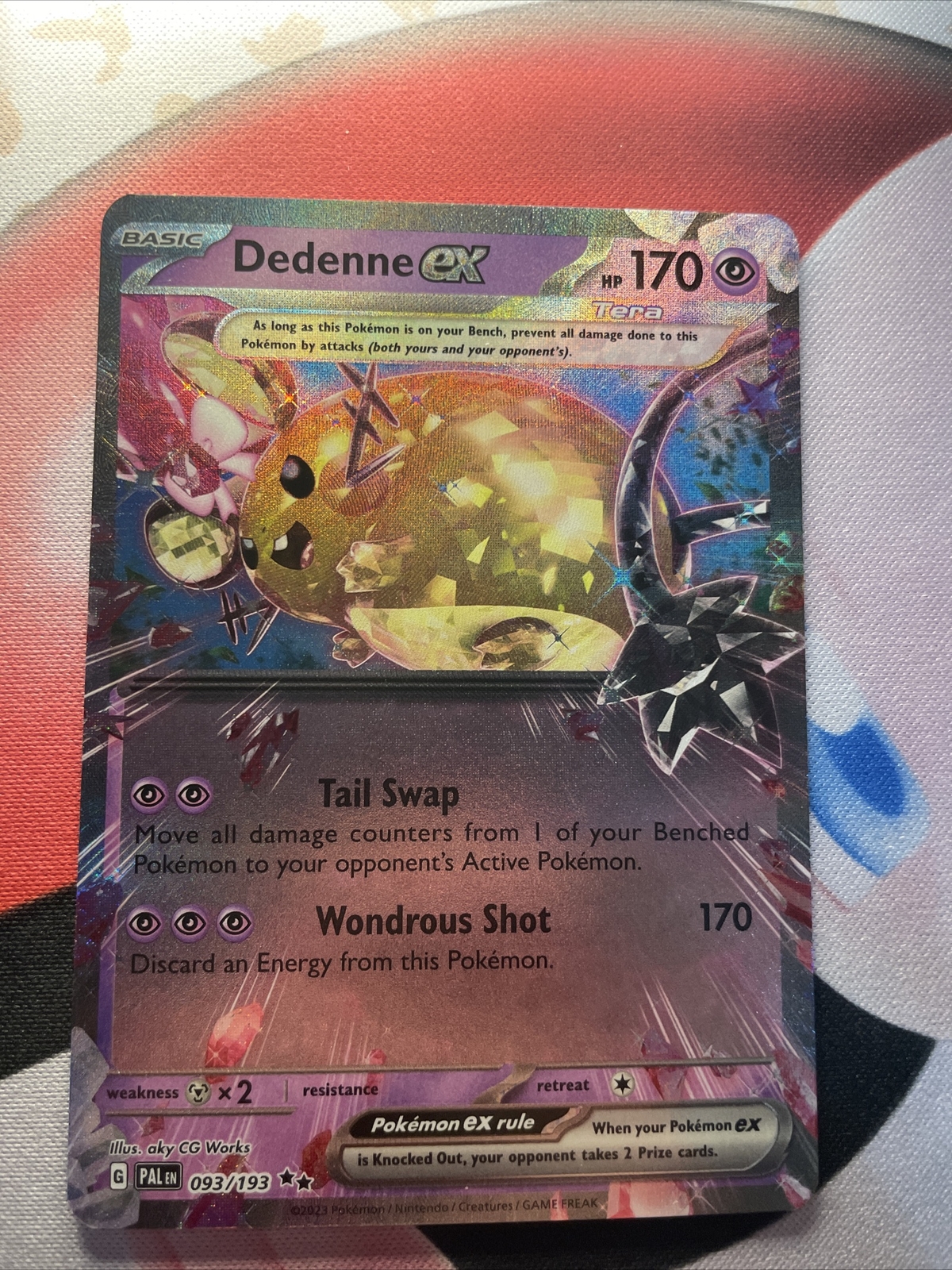 Dedenne ex 93/193 Paldea Evolved Pokémon NM