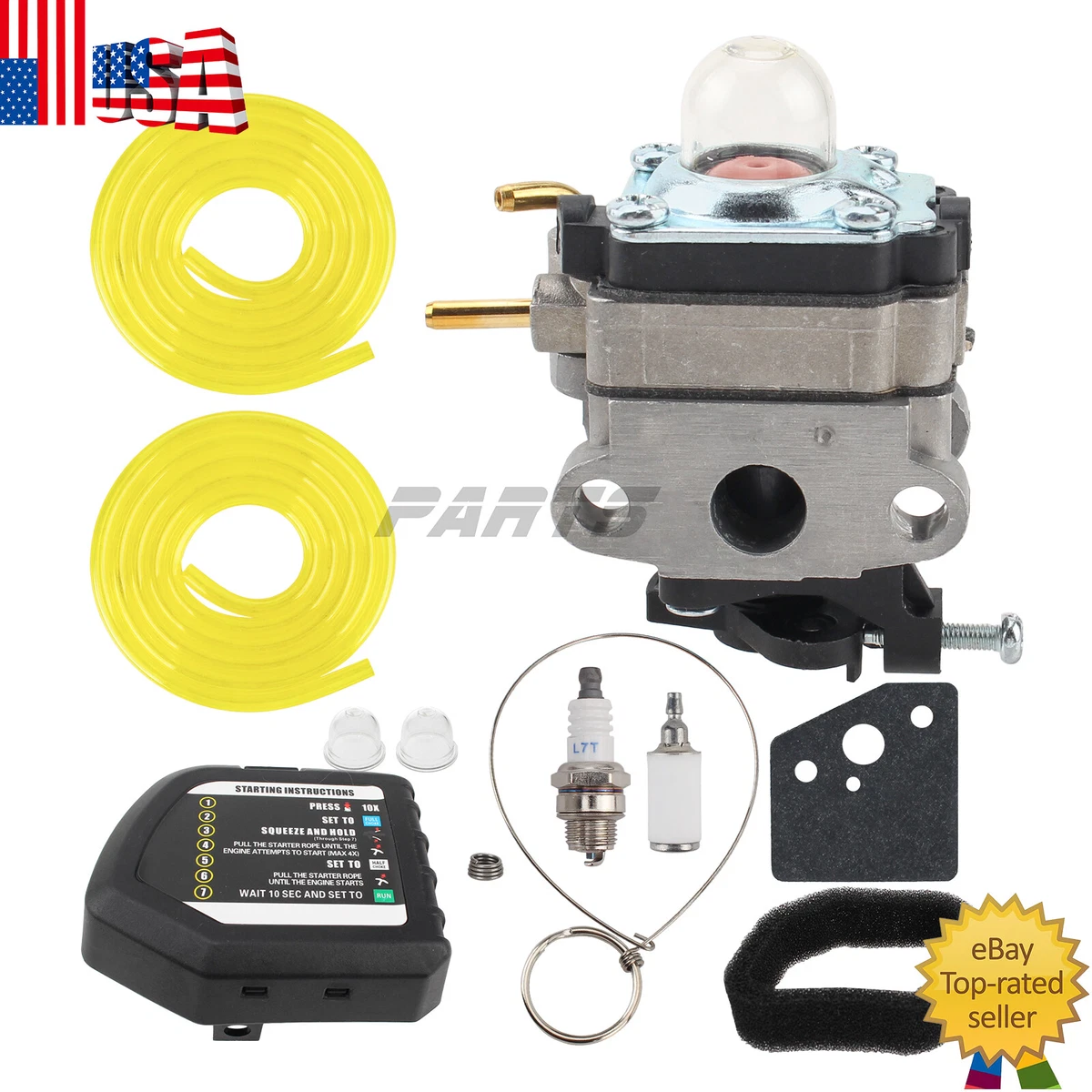 753 06258A Carburetor For Ryobi 2 Cycle 25cc BrushCutter Trimmer