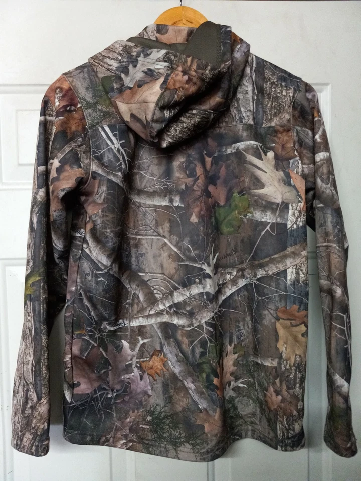 Chaqueta Camuflada Juvenil Pelirroja Talla XL Cremallera Completa Múltiples Bolsillos con Cremallera Foto 3 de 3