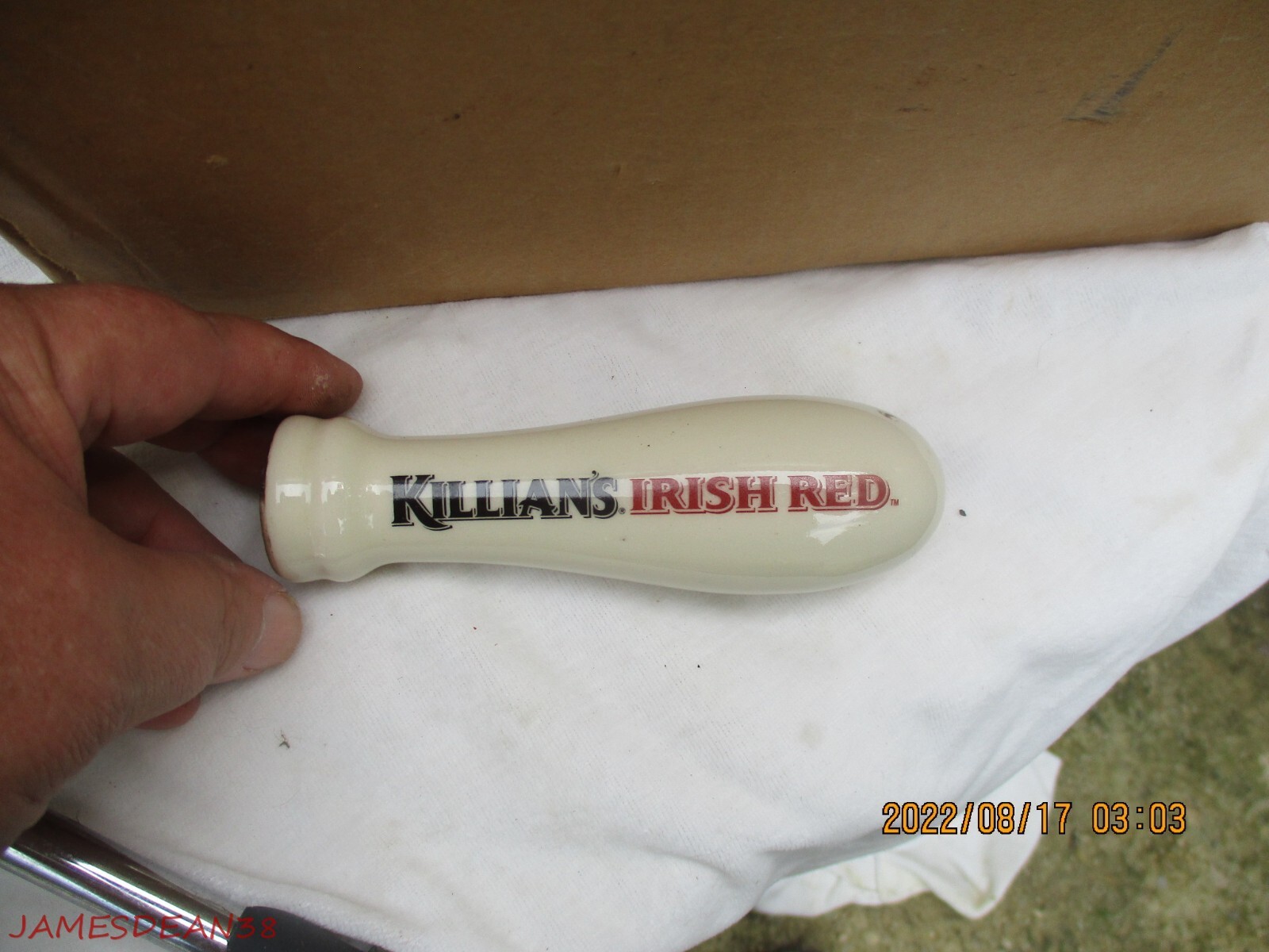 Killian's Irish Red Porcelain beer tap HANDLE KNOB eBay