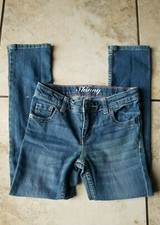 Crazy 8 Girls Skinny Blue Jeans Adjustable Waist Size 7