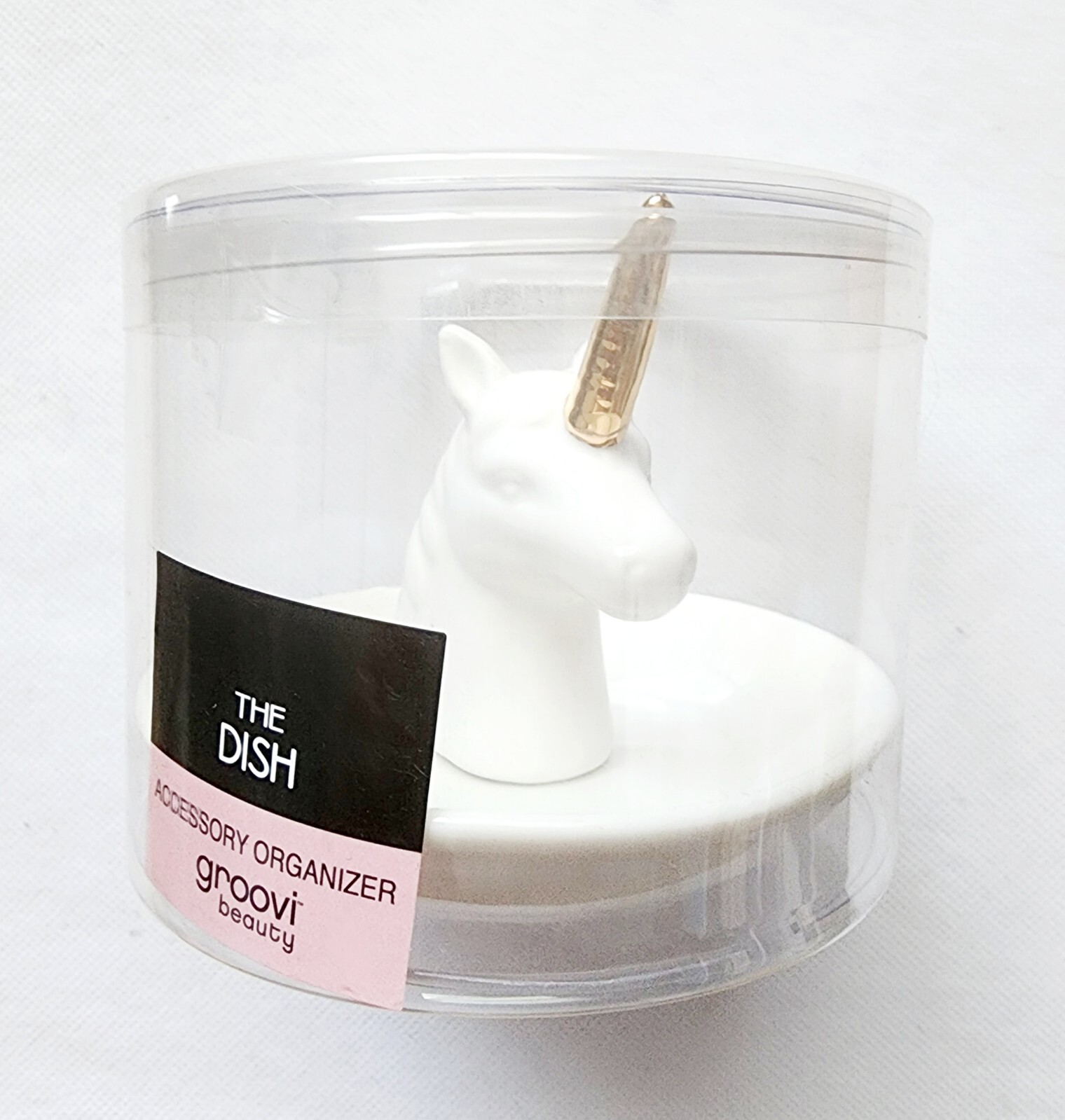 Groovi Ceramic Unicorn Jewelry Dish Organizer with Accessory Holder