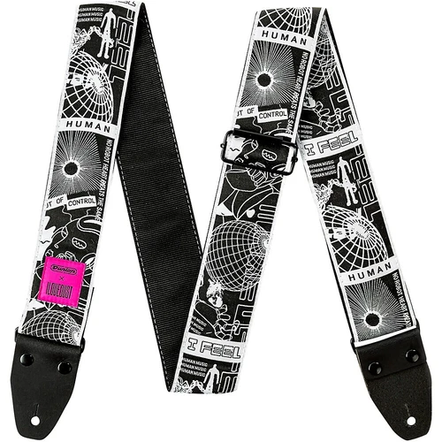 Dunlop I Love Dust Guitar Strap Robot Heart