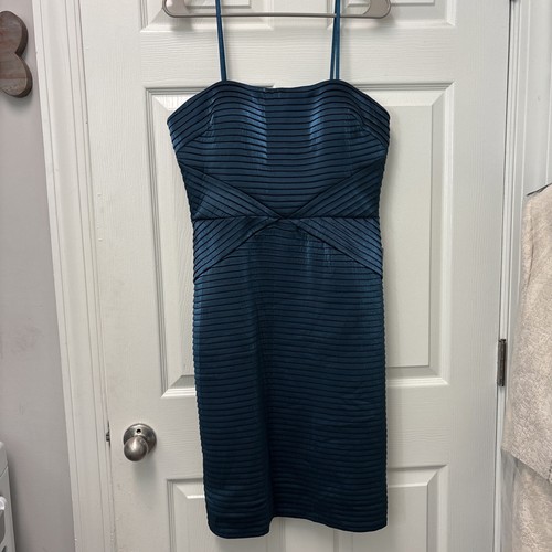 NWT Adrianna Papell Occasions Mother Bride 2 pc Set Blue Jacket & Dress Sz 14 - Picture 13 of 15