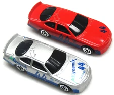 Maisto Ford Taurus Race Cars Lot of 2 Silver Blue #44 Dynamix, Rare Red Diecast