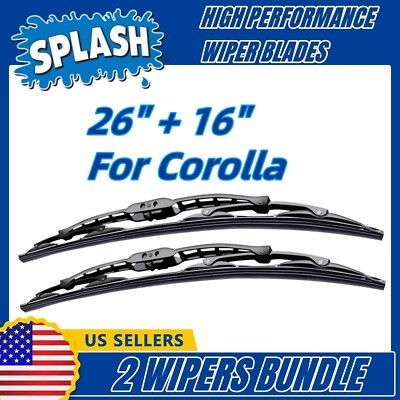 Fit 2009+ Toyota Corolla Wiper Blades Full Set of 2: 26''+16'' - 30260/30160