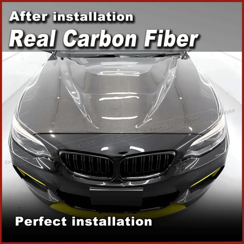 Für BMW F22 F23 M240i F87 M2 2014-2018 Carbon Fronthaube Bonnet Hood Motorhaube - Picture 2 of 14