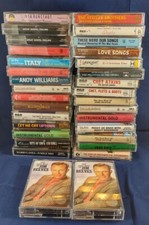 Lot of 32 Misc. Cassette Tapes Pre-Owned Vintage