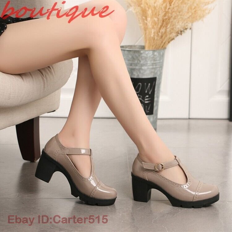 Dream Pairs HEUIVZAR Women High Platform Chunky Block Heel Close