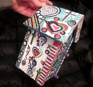 Big Day Of The Dead Birdhouse Hand Painted Dia De Muertos