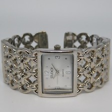 STUDIO Time STD3363T Cuff Bracelet Quartz Women's Watch Sz. 6 1/2" New Battery