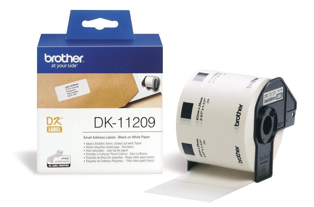Brother DK-11209 - Адресная таблица 800 - для QL 1050 1060 500 550 560 2790₽