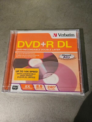 Verbatim DVD + R DL DVD + RECORDABLE DOUBLE LAYER Brand New