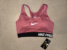 NIKE PRO COMBAT DRI-FIT SPORTS BRA WOMENS SIZE M