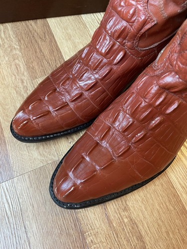 Darios Cowboy Boots 11D - Croc Print! Make An Offer! - 第 2/14 張圖片