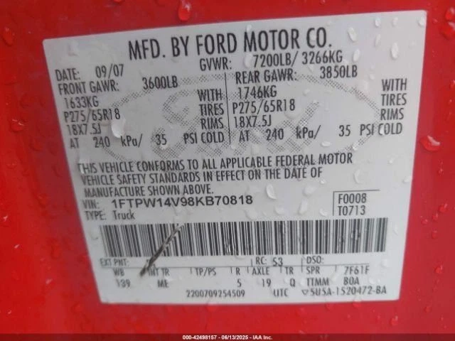 Radiator Super Cooling 1 3/8" Core Fits 05-08 FORD F150 PICKUP 2585225 - Imagem 2 de 4