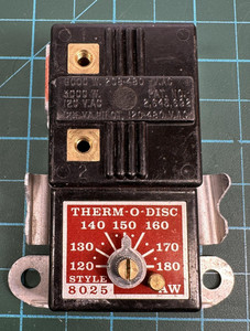 Therm-O-Disc 8025 Water Heater Thermostat 120-180F 6000W 208-480V Control