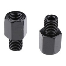 Rétroviseur Latéral Moto Scooter RH 10mm-adaptateur RH 10mm Noir