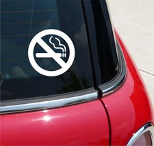 NO SMOKING OFFICE HOME SCHOOL GRAPHIC DECAL STICKER ART CAR WALL DECOR