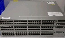 lot of 3 Cisco 3850 WS-C3850-48U-L 48-Port UPOE Network Switch