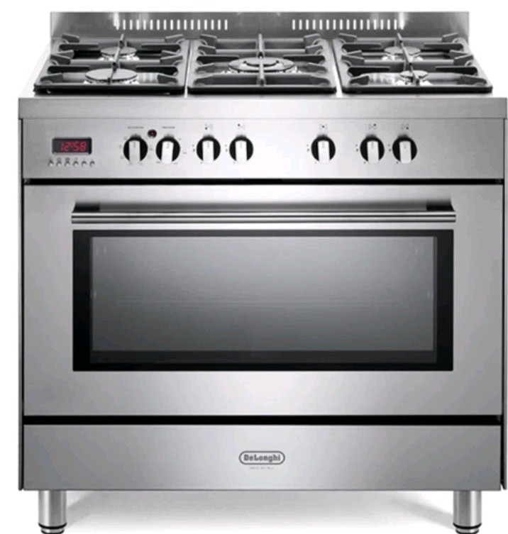 DeLonghi DSR 917 DFM 90cm Single Cavity Dual Fuel Range Cooker