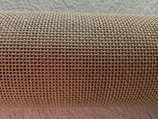 Needlepoint Canvas Zweigart Blank Mono Brown 14 Count Size 18-1/4" x 40-1/4" New