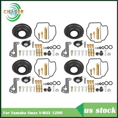 4× Carburetor Rebuild Kit Diaphragm Air Cut off Valve For Yamaha Vmax V-MAX 1200