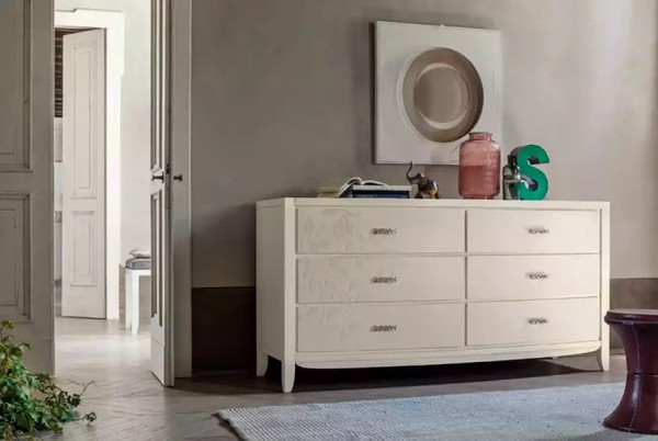 Kommode Wohnzimmer Design Sideboard Stil Modern Neu Luxus Weiß-image