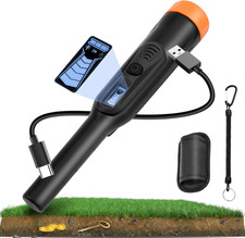 Rechargeable Metal Detector Pinpointer for Adults Kids - IP68 Full Waterproof Ha