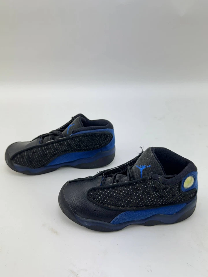 Nike Air Jordan 13 Retro Negro Hyper Royal (TD) Talla 9C 414581-040 Foto 4 de 4