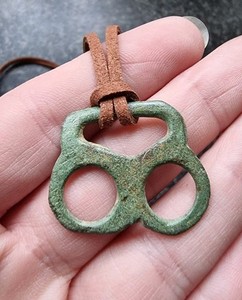 Saxon / Viking Buckle Necklace Antique Metal Detecting Find (63)