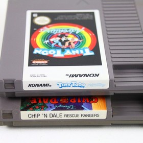 Nintendo NES Spiel Chip n Dale Rescue Rangers + Tiny Toon Adventures Sehr Gut