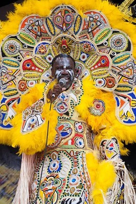 Big Chief Victor Harris of Fi Yi Yi & Mandingo Warriors performs a- Old Photo 4