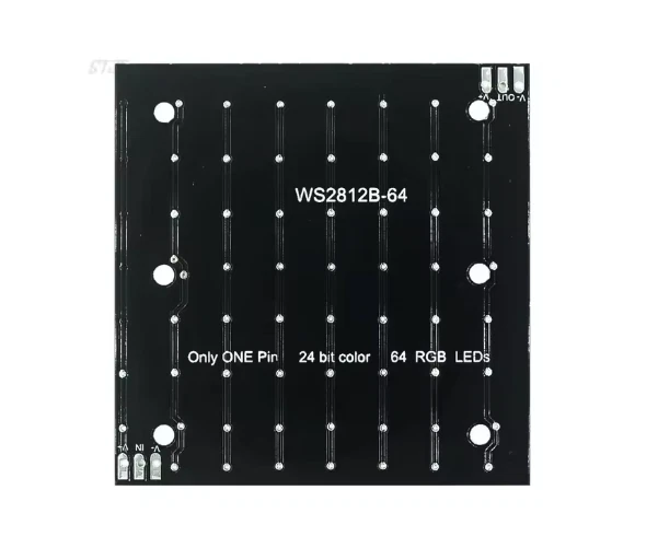 WS2812 - 64 8x8 RGB-LED-Matrix | 64 5050 LEDs für helle Farben | für Arduino - Bild 2 von 3