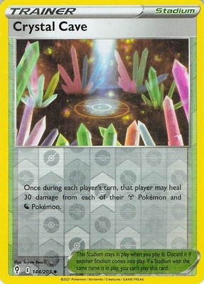 Crystal Cave 144/203 Uncommon Evolving Skies Pokemon Reverse Holo Lightly Played