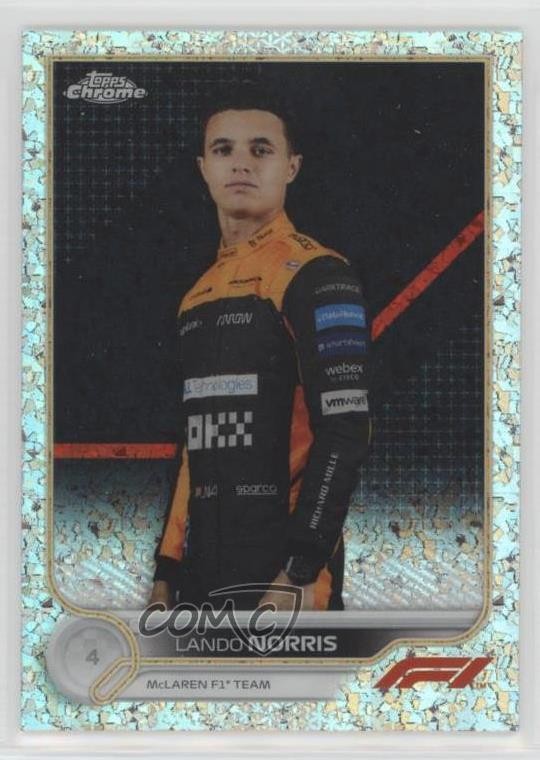 2022 Chrome Formula 1 F1 Racers Mini-Diamond Refractor /299 Lando Norris #33 0s2