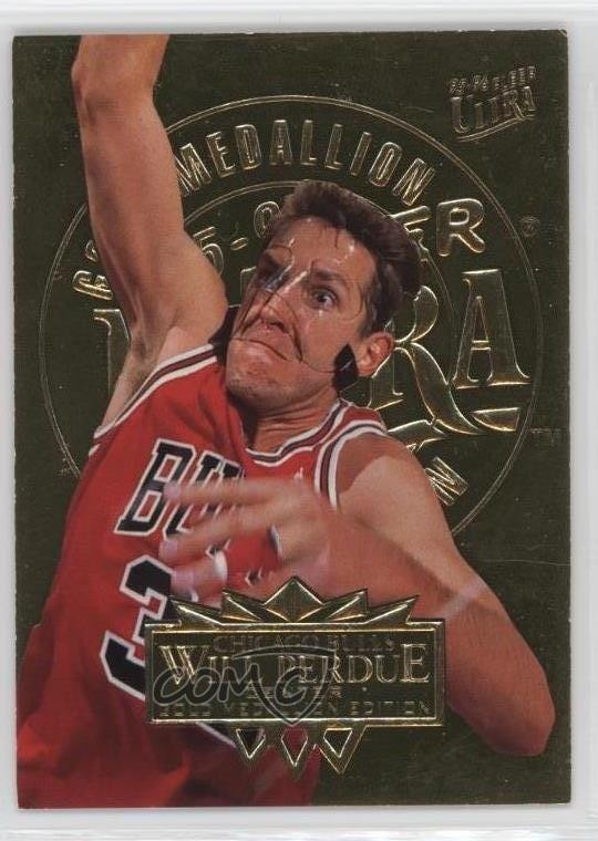 1995-96 Fleer Ultra Gold Medallion Edition Will Perdue #27 0b5