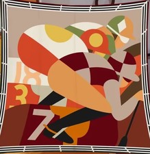 Designer Style 100 Silk 90cm, 35" Square Printed Head Neck Scarf Men Woman