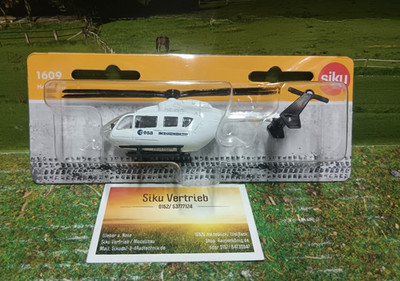Siku Art.Nr: 1609-ESA Hubschrauber, Neuheit 2/25,Siku Blister,neu in OVP