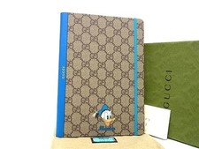 GUCCI Disney Donald Duck GG Supreme PVC Notebook Brown New Unused FM3097
