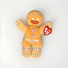 Ty Beanie Baby GINGY Gingerbread Man with Tag Christmas Holiday Plush Toy 6”