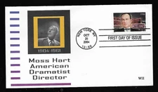 MOSS HART BROADWAY DIRECTOR & PLAYWRIGHT 2004 #3882 WILLIAM II CACHET FDC UNADDR