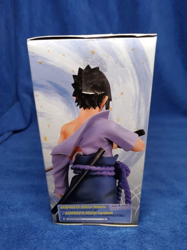 Naruto Shippuden Figure Sasuke Uchiha Shinobi Relations2 Banpresto - New - Afbeelding 4 van 5