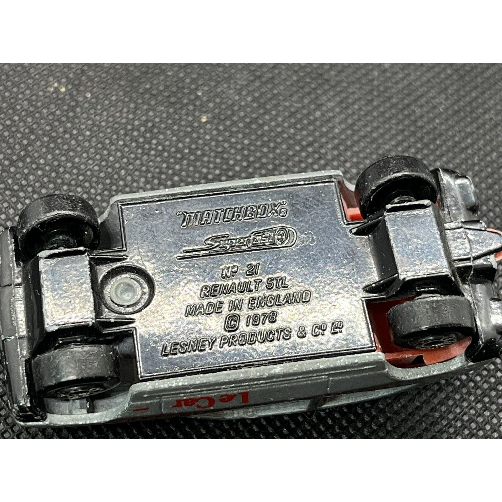 Vintage 1989 Lesney Matchbox Superfast Le Car Renault Made in England No. 21