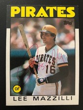 Lee Mazzilli Signed Auto 1986 Topps MLB Baseball Card Mets Pirates Orioles