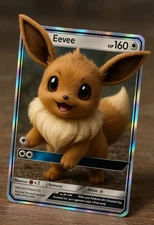 Eevee GX 3D Pokémon Card Poster – 13x19