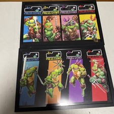 Eddie Nunez - TMNT Arcade Ninja Turtles - 11 x 17 FRAMED ART- Signed w/COA SET