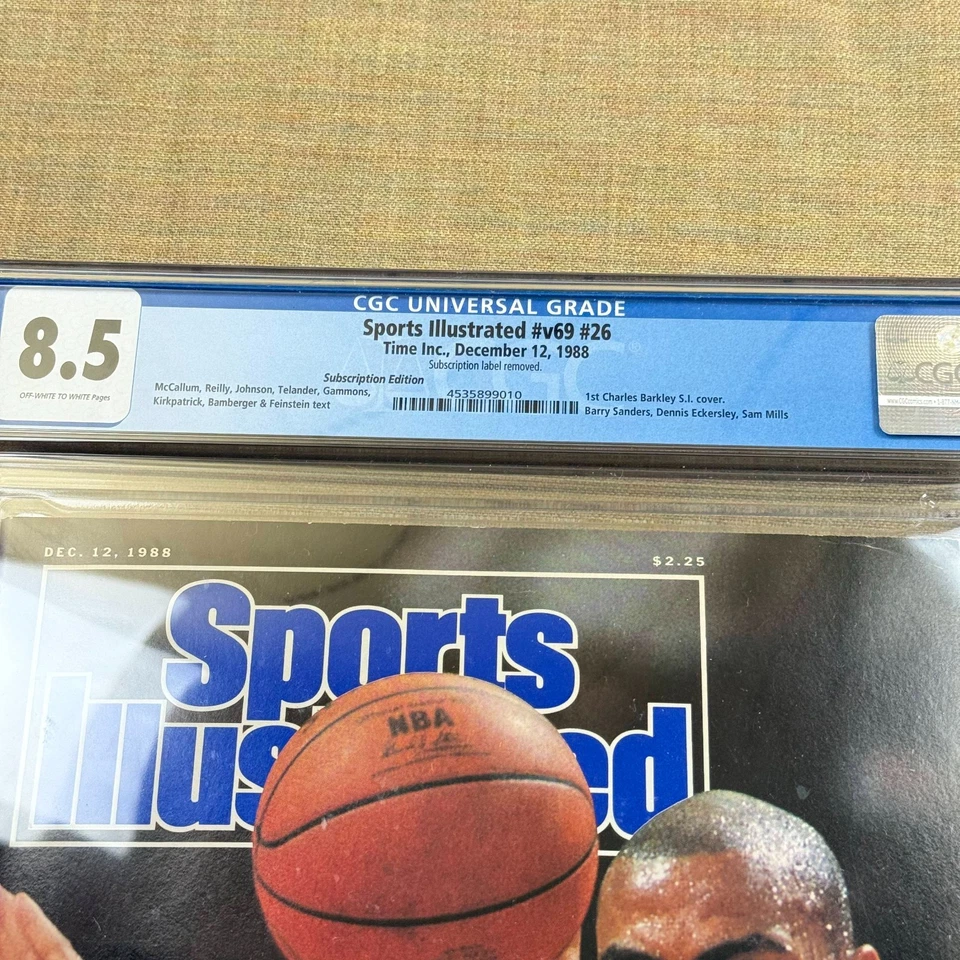 Sports Illustrated Charles Barkley “Charles the Great” (12/12/1988) — CGC 8.5 - Image 3 of 4
