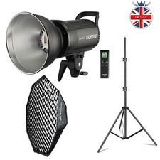 Godox SL60W SL-60W Studio LED Video Light with 95cm Grid Softbox Light Stand