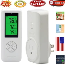 Smart Wireless Temperature Controller with Remote Control for Home & Greenhouse